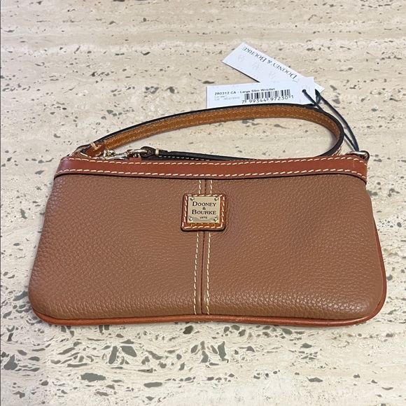 Dooney & Bourke Long Slim Wristlet Caramel